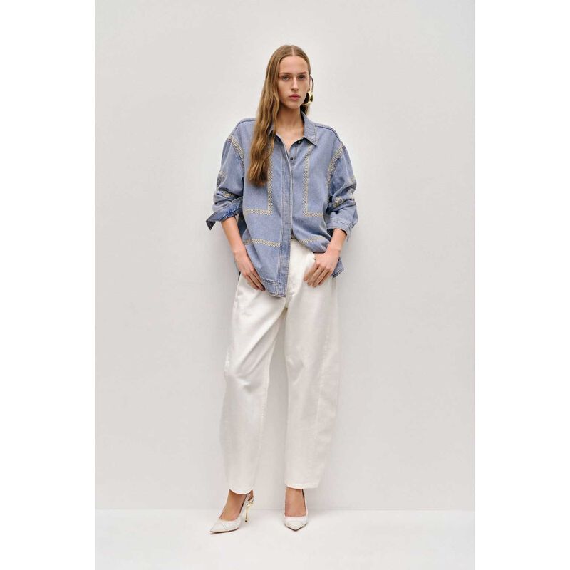 Aje Lotus Denim Shirt image number 3